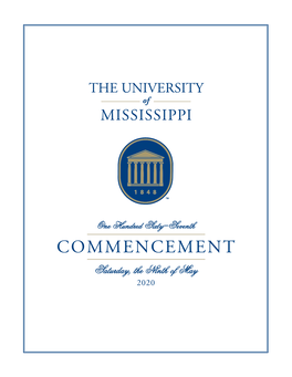 Accessible 2020 Commencement Program