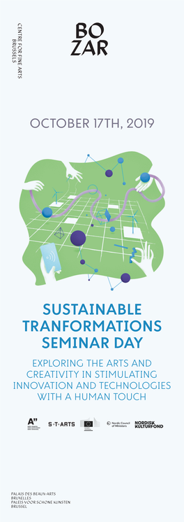Sustainable Tranformations Seminar Day October 17Th, 2019