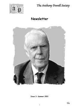 The Anthony Powell Society Newsletter