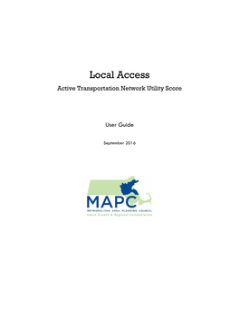 Local Access Active Transportation Network Utility Score