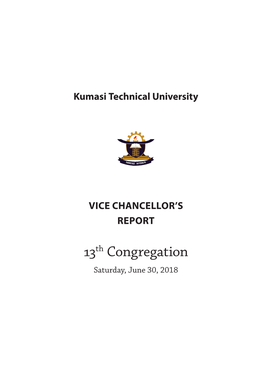 13Th Congregation Saturday, June 30, 2018