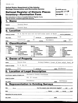 National Register of Historic Places Inventory—Nomination Form 1