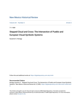 Stepped Cloud and Cross: the Intersection of Pueblo and European Visual Symbolic Systems