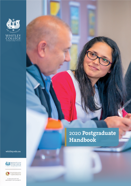 2020 Postgraduate Handbook Whitley.Edu.Au