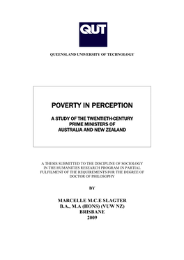 Poverty in Perception