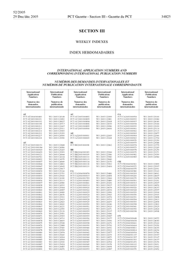 PCT Gazette, Weekly Issue No. 52, 2005