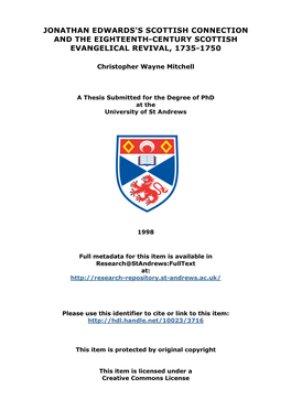 Christopher Wayne Mitchell Phd Thesis