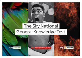 Sky National General Knowled