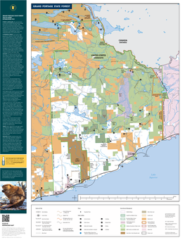 Grand Portage State Forest Map and Guide