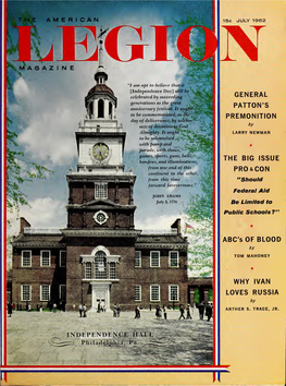 The American Legion Magazine Is Published Monthly at 1100 West Broadway, Louisville, Ky., Magazine by the American Legion