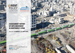 Assessment Report of Idps Movement in Northwest Syria
