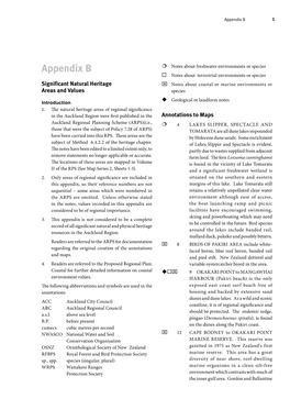 Appendix B: Significant Natural Heritage Areas and Values