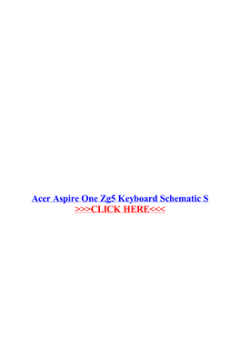 Acer Aspire One Zg5 Keyboard Schematic S