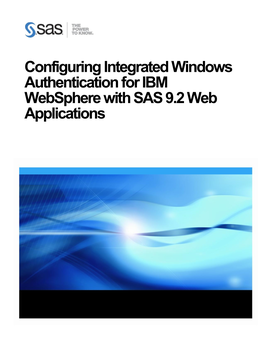 Configuring Integrated Windows Authentication for IBM Websphere with SAS 9.2 Web Applications