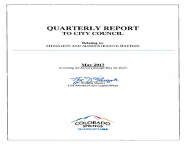 Quarterly Report