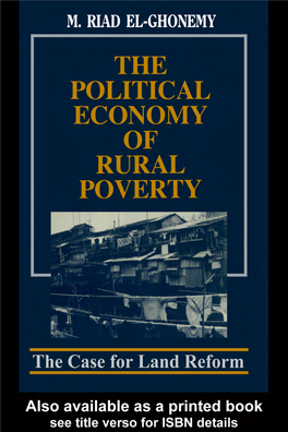 The Political Economy of Rural Poverty