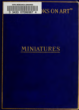 Miniatures, Ancient and Modern
