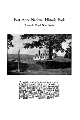 Fort Anne National Historic Park • Annapolis Royal, Nova Scotia