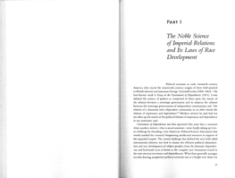 The Noble Science Ofimperial Relations and Its Laws of Race Development