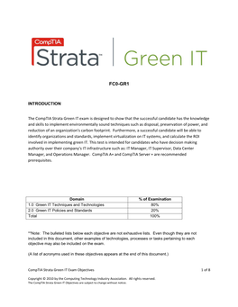 Comptia Strata Green IT