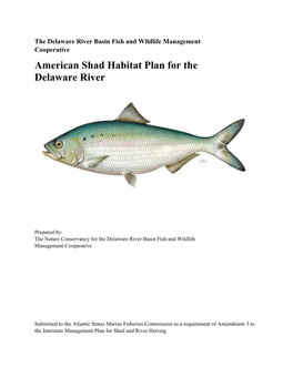 Delaware River Basin Fish and Wildlife Management Cooperative American Shad Habitat Plan for the Delaware River