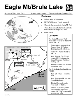 Eagle Mountain/Brule Lake Trail