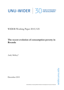 WIDER Working Paper 2015/125