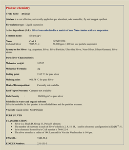 Product Chemistry