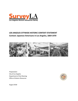 Japanese Americans in Los Angeles, 1869-1970