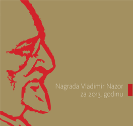 Nagrada Vladimir Nazor Za 2013. Godinu