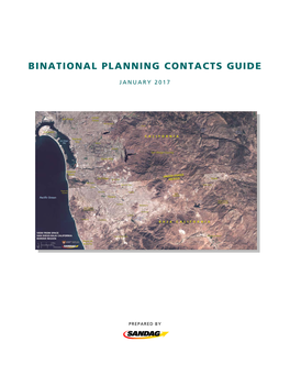 Binational Planning Contacts Guide, 2017