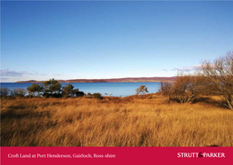 Croft Land at Port Henderson, Gairloch, Ross-Shire