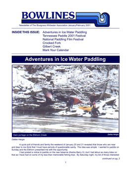 Adventures in Ice Water Paddling