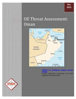 OE Threat Assessment: Oman