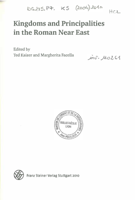 Kingdoms and Principalities in the Roman Near East