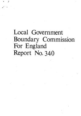 Local Government Boundary Commission for England Report No