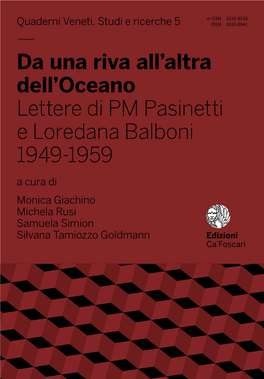 Da Una Riva All'altra Dell'oceano Lettere Di PM