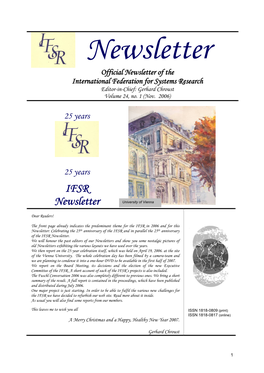 IFSR Newsletter