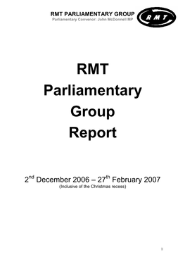 RMT PG Report