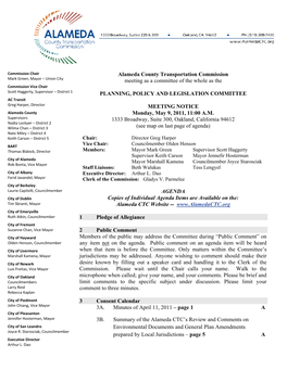 Plans and Programs Committee