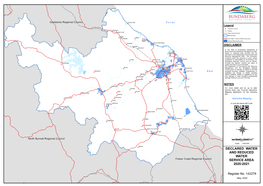 Declared Water and Reduced Water Service Area 2020-2021