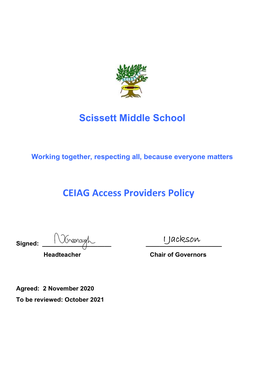CEIAG Access Providers Policy