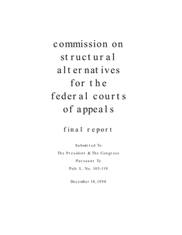 Commission on Structural Alternatives for the Federal Courts of Appeals