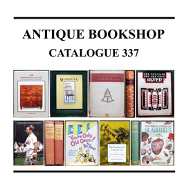 Antique Bookshop Catalogue 337