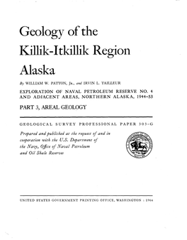 Geology of the Killi K-I Tkilli K Region Alaska