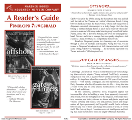 Reader's Guide for Offshore and the Gate of Angels Published By