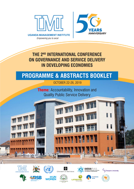 Programme & Abstracts Booklet