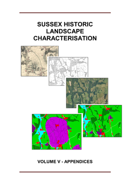 Sussex Historic Landscape Characterisation: Volume V