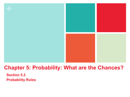 Chapter 5: Probability: What Are the Chances? Section 5.2 Probability Rules Pierced Pierced Ears