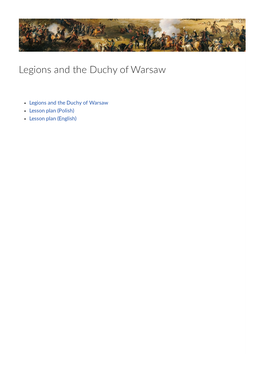 Legions and the Duchy of Warsaw